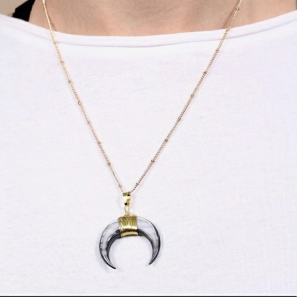 Crescent Horn Necklace - Picture 3 of 5